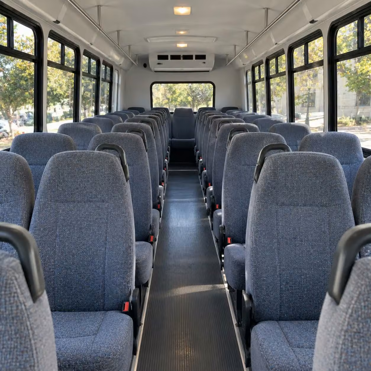 28 passenger minibus interior
