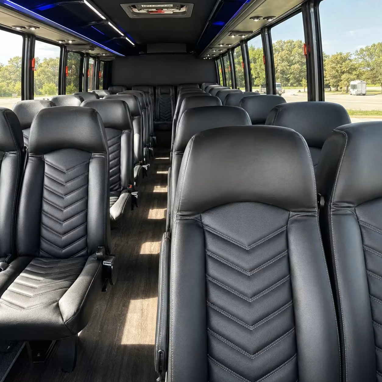 30 passenger minibus inside