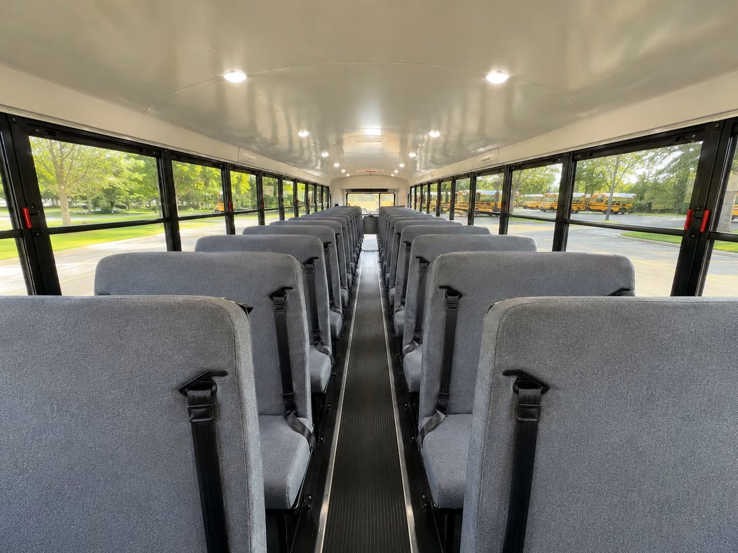 school bus inside