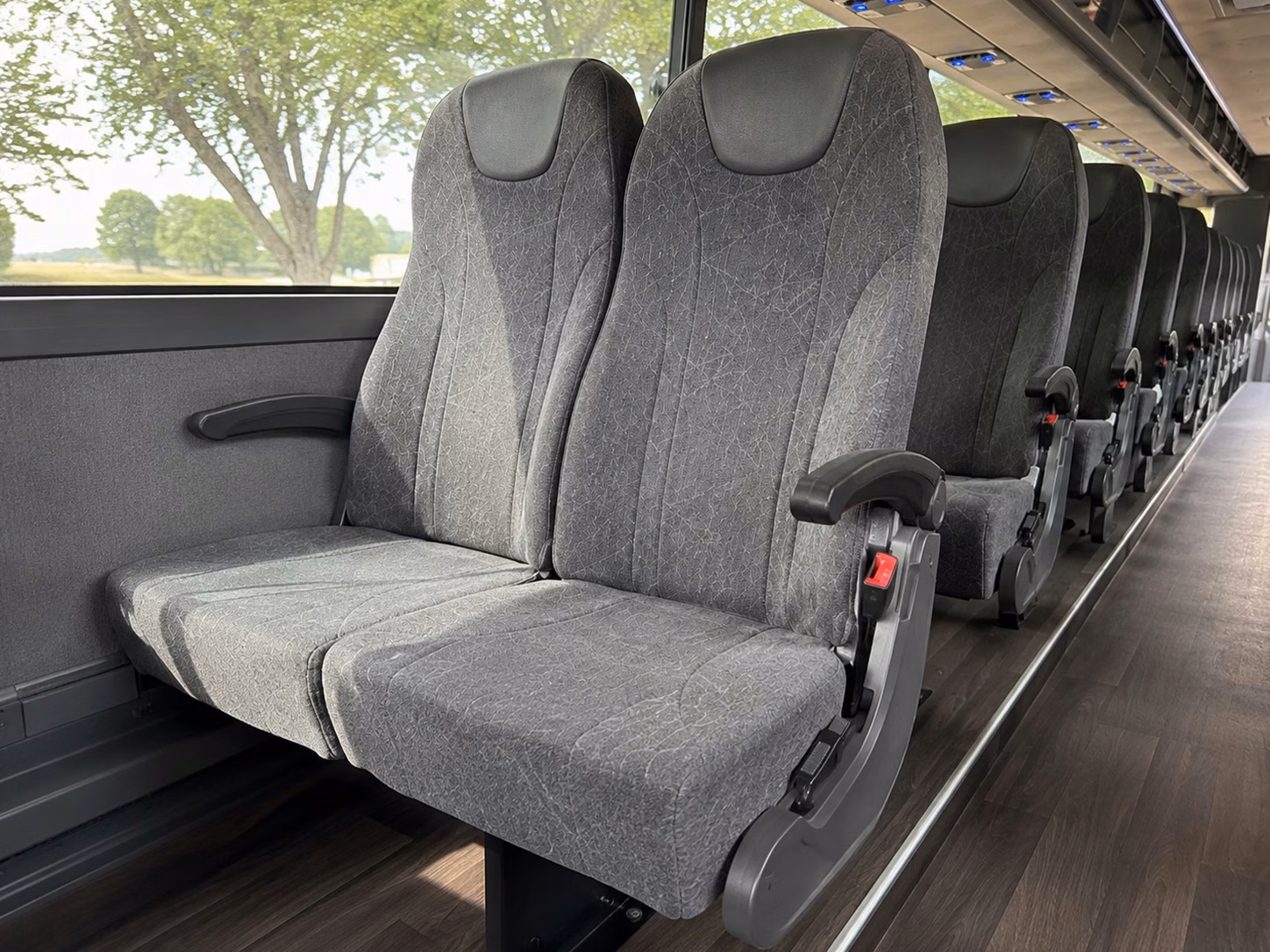 sumter charter bus rental interior
